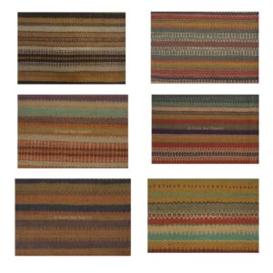 Handloomed Multicolored Rugs 2X3 Size Wool Jute Rugs For Home Decor