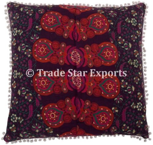 Decorative Boho Mandala Pom Pom Cushion Case - Image 4