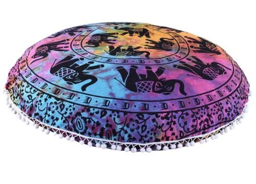 Decorative Mandala Tie Dye  Floor Cotton Pillow Cases - Image 5