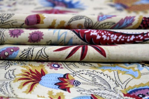 Indian Floral Sewing Running Fabric For Crafting - Image 3