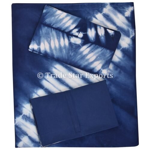 Ethnic Shibori Dyed Cotton Queen Bedding Set - Image 2