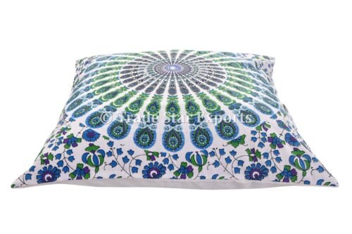 Ethnic Square Mandala Cotton Cushion Cover - Image 3