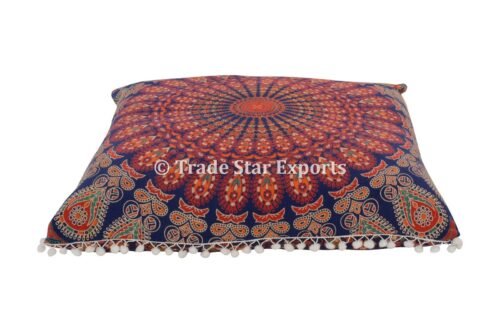 Euro Sham Modern Mandala Fringes Pillow Cover - Image 3