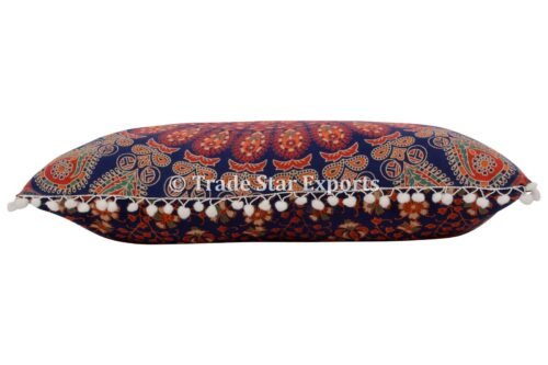 Euro Sham Modern Mandala Fringes Pillow Cover - Image 4