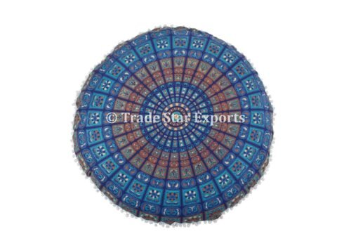 Indian Decorative Cotton Mandala Pouf Case - Image 5