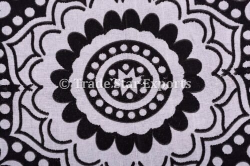 Indian Modern Mandala Fringes Cushion Case - Image 5