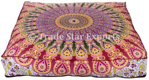 Indian Ombre Mandala Box Cushion Cover - Image 3