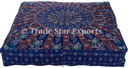 Indian Square Mandala Ethnic Box Pillow Case - Image 5