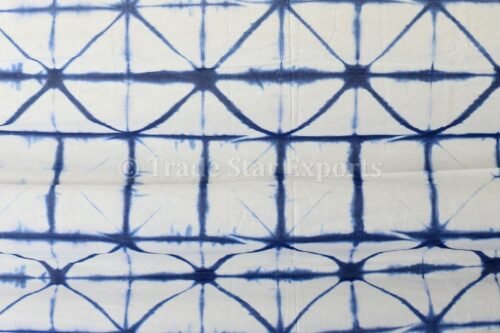 Indigo Shibori Tie Dye Home Furnishing Material - Image 2