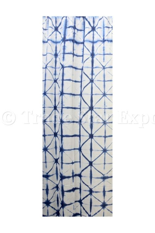 Indigo Shibori Tie Dye Home Furnishing Material - Image 4