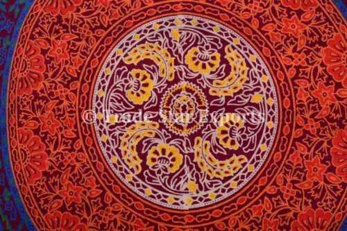 Mandala Fringes Euro Sham Hippie Cushion Cover - Image 2