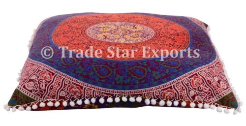 Mandala Fringes Euro Sham Hippie Cushion Cover - Image 4