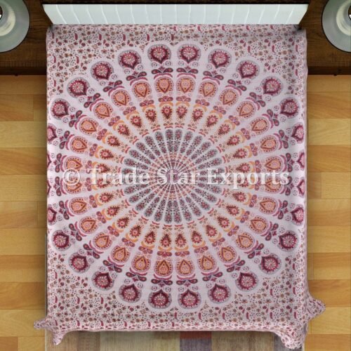 Mandala King Kantha Quilt Reversible Bedspread - Image 2