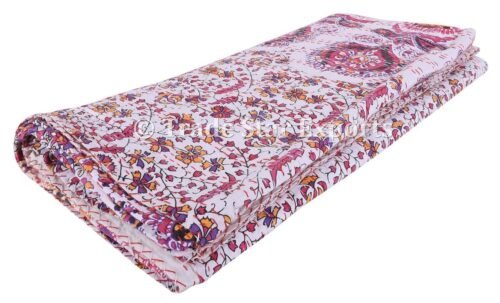 Mandala King Kantha Quilt Reversible Bedspread - Image 4