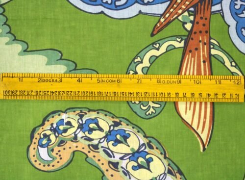 Indian Bird Print Fabric By The Meter - Image 6