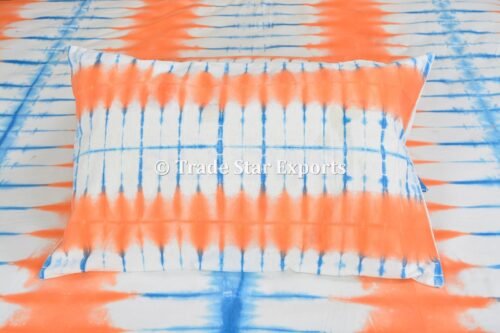 Shibori Tie Dyed Queen Boho Bed Cover - Image 2