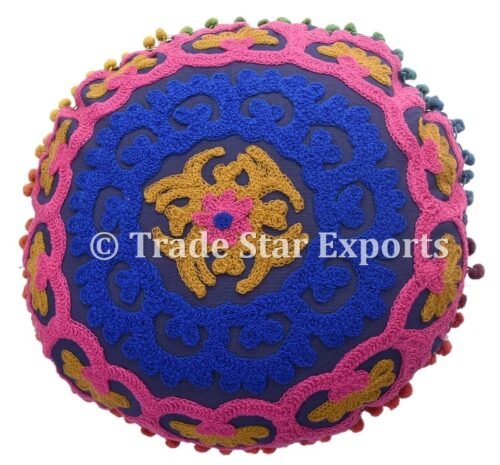 Suzani Embroidery Handmade Boho Cushion Case - Image 5