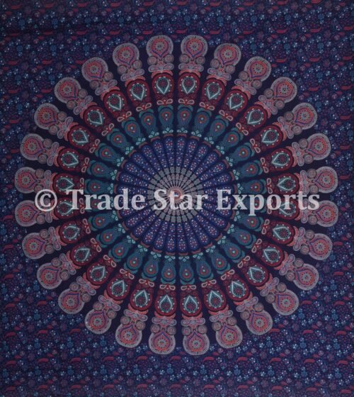 Traditional Mandala Bedspread With Cushion Cases - Image 5