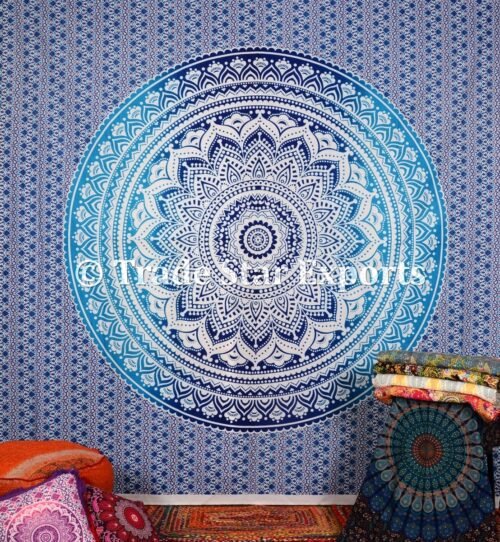 King Mandala Tapestry Hippie Cotton Wall Hanging - Image 3