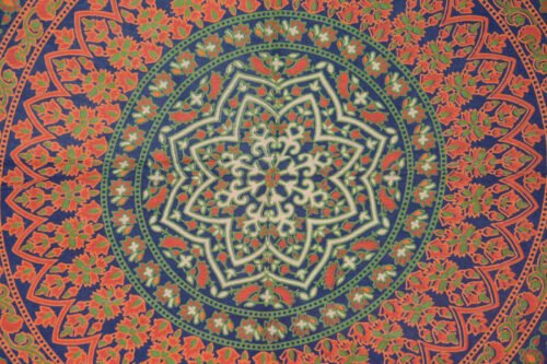 Large Elephant Mandala Wall Hanging Ethnic Cotton Tapestry - Image 2