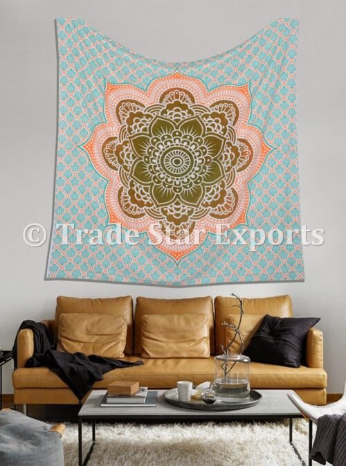 Mandala Wall Hanging Queen Cotton Tapestry - Image 5