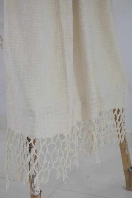 Handloomed Large Cotton Throw Bedspread Cosy Blanket - Image 6