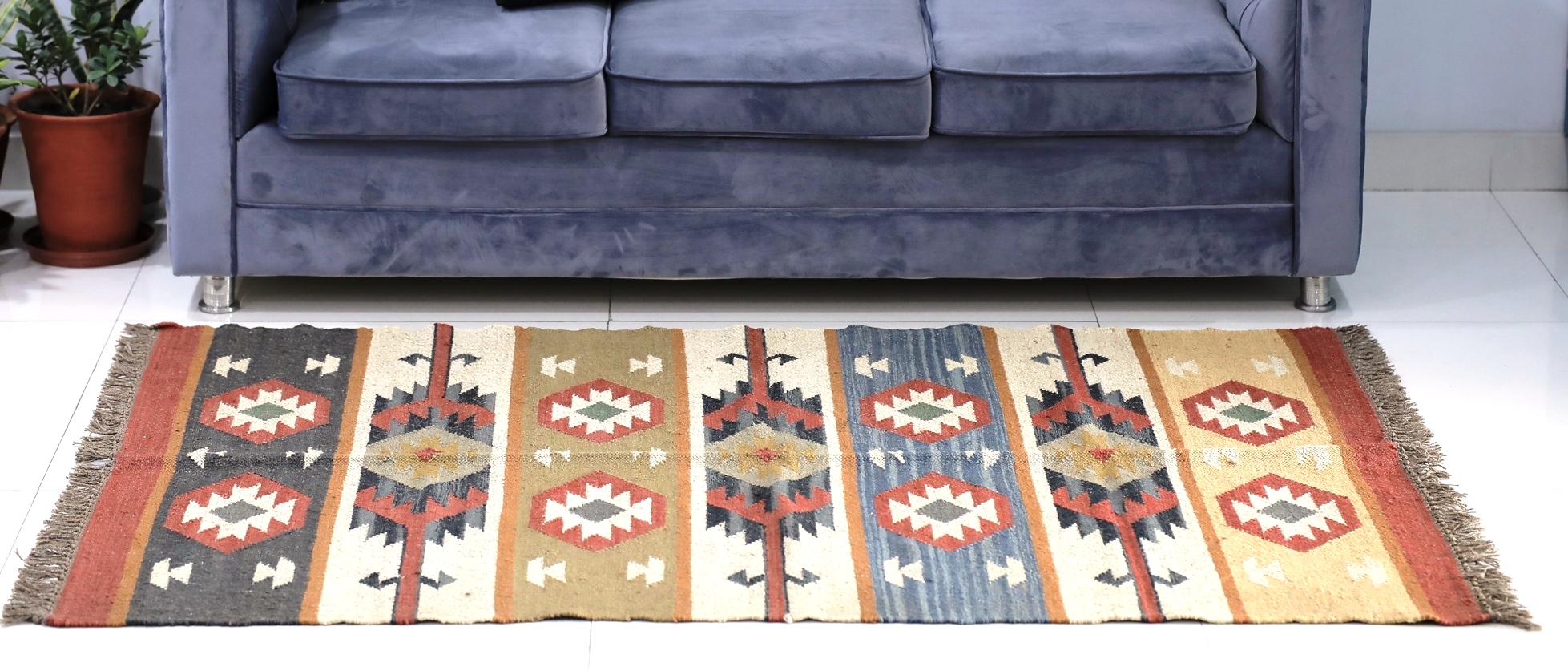 Indian Handmade Jute Kilim Rug Carpet Trade Star Exports