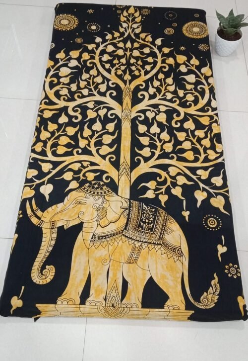 Indian Ethnic Elephant Tree Printed Twin Tapestry - Image 2