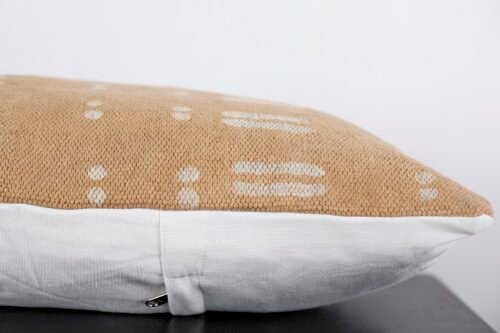 Ethnic Cotton Rug Pillow Cover Handloomed Mud Cloth Bed Pillow - Image 2