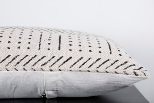 Handmade Mud Cloth Pillow Cover Block Print Lumbar Bed Pillow - Image 5