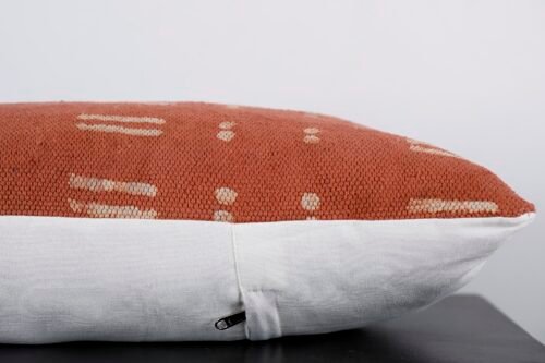 Large Mud Cloth Lumbar Pillow Handloomed Rug Pillow - Image 5