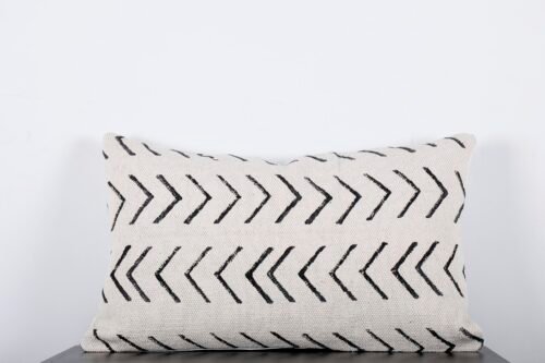 Mud Cloth Block Print Lumbar Bed Pillow Cotton Rug Pillow Cover - Image 4