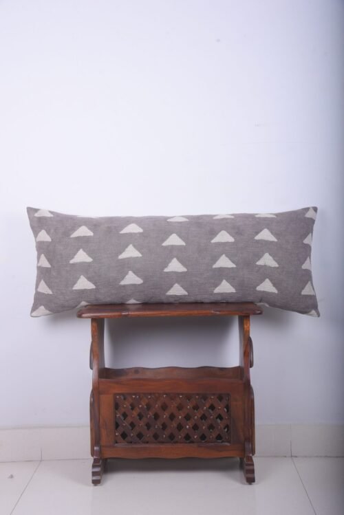 Cotton Hand Block Print Pillow Cover Mud Cloth Lumbar Handloomed Pillows - Image 5