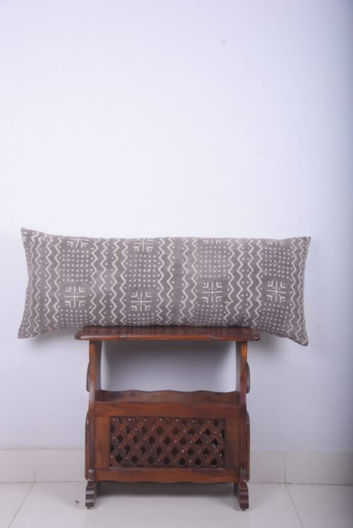 Cotton Hand Block Print Pillow Cover Mud Cloth Lumbar Handloomed Pillows - Image 6