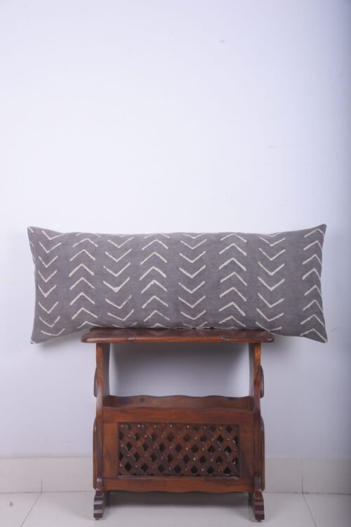 Cotton Hand Block Print Pillow Cover Mud Cloth Lumbar Handloomed Pillows - Image 7