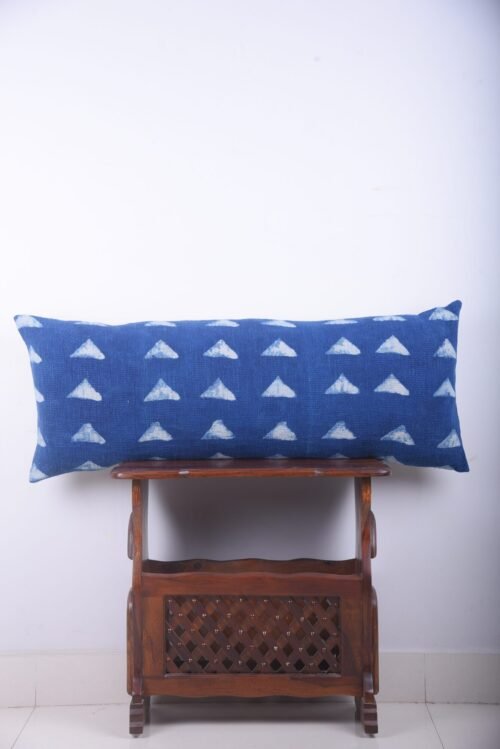 Mud Cloth Cotton Large Pillows Handloom Indigo Block Print Lumbar Pillow Covers - Image 5