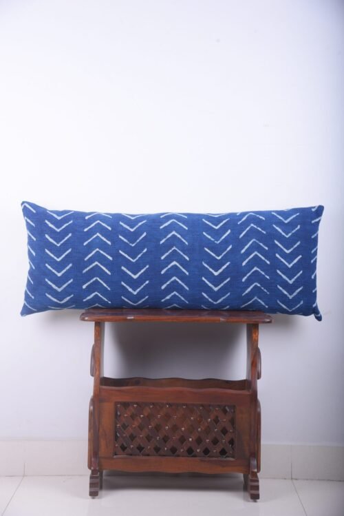 Mud Cloth Cotton Large Pillows Handloom Indigo Block Print Lumbar Pillow Covers - Image 7