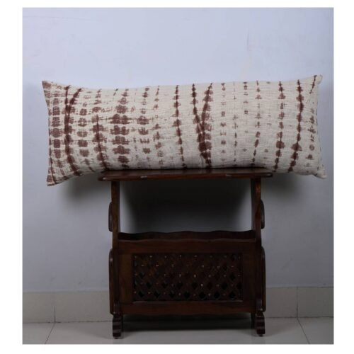 Hand Dyed Lumbar Pillow Shibori Cotton Pillow Cover - Image 6