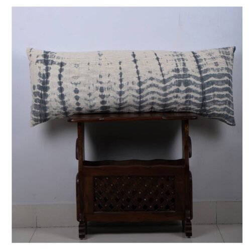 Hand Dyed Lumbar Pillow Shibori Cotton Pillow Cover - Image 7