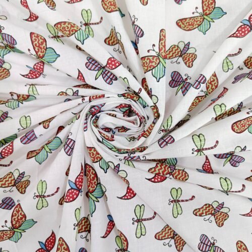 Butterfly Print Kids Fabric
