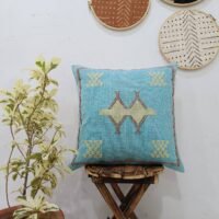 Handmade Sabra Kilim Pillow Cover Moroccan Handwoven Cushion Case