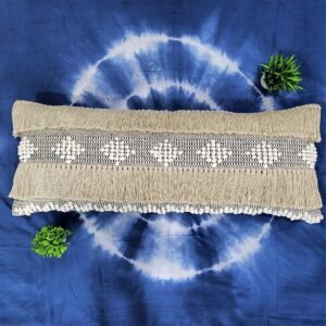 Fringed Decorative Boho Lumbar 100% Cotton Pillow Cover