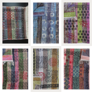 Hand Block Printed Chindi Rugs Wholesale Handmade Area Rug Carpet Handloom Carpets Indian Recycled Fabric Dhurrie