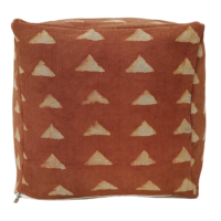 Mud Cloth Hand Block Print Ottoman Cover A Comfortable and Decorative Piece of Accent Floor Furnishing