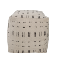 Mud Cloth Hand Block Print Pouf Cover: Brings the Beauty of Indian Craftsmanship into Your Home