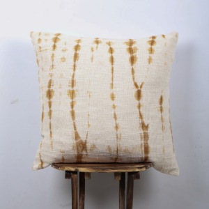 Square Shape Thick Slub Shibori Arashi Pattern 100% Cotton Pillow Cover And Cushion Cover For Home Decor