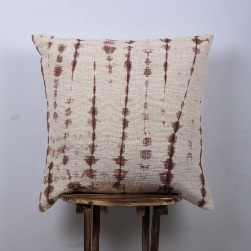 Decorative Handloomed Slub Fabric Arashi Pattern 100 Cotton Pillow Cover for Home decor Garden Decor