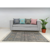 Cotton Sabra Kilim Rug For Yoga-Home Decor-Floor Furnishing-Geometric Shaped Handloomed Rug