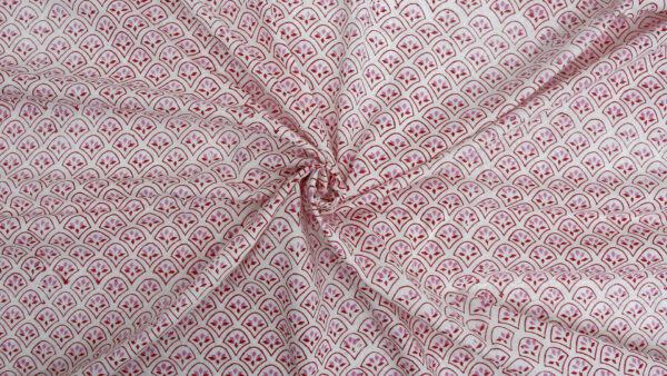 Ikat Pattern Hand Block Print Upholstery Thick Canvas Fabric For Making Women's Kaftan Dress