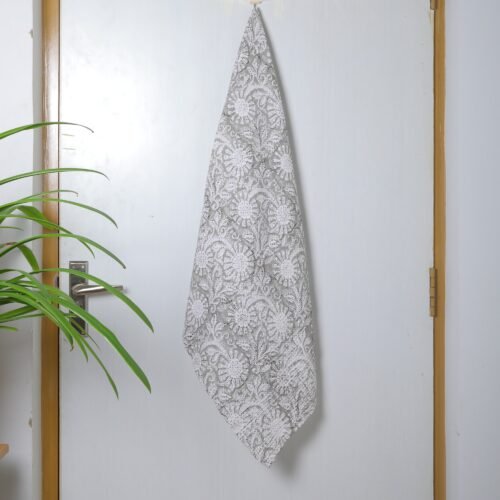 Vintage Love Cotton Waffle Hand & Bath Towels Hand Block Printed Soft Towels